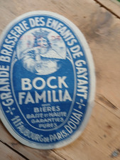 étiquette biere brasserie des