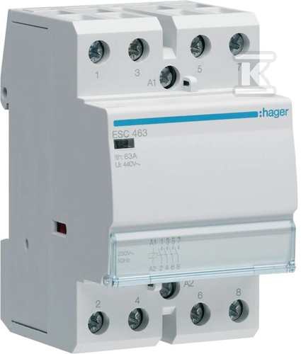 Esc463 contacteur 4no 63a 230v - 4no,