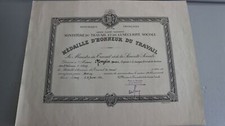 Ancien diplome brevet MEDAILLE