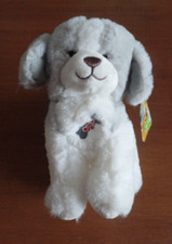 S23 / doudou peluche chien gris blanc qui aboie GIPSY HS