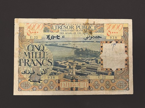 5000 Francs Afars Et Issas TTB