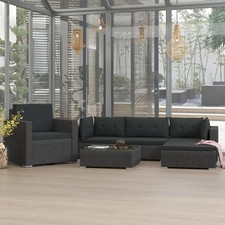 Salon de jardin 6 pcs avec