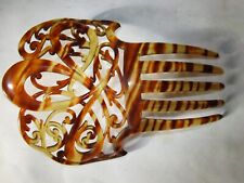 Très joli peigne à cheveux / chignon ancien en bakélite