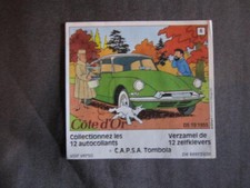 TINTIN AUTOCOLLANT COTE D'OR CITROEN N°6 DS 19 1955 HERGE