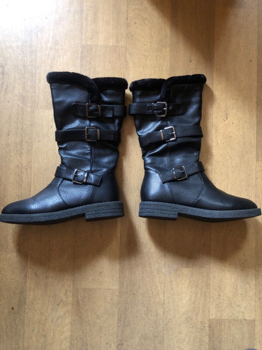 Bottes noires cuir - bottes,