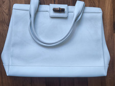 Sac Gucci Bambou blanc cuir