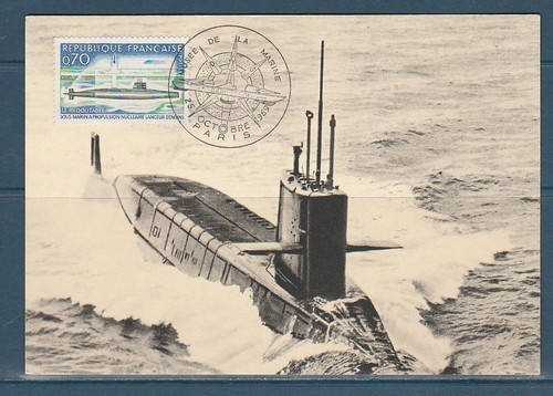 Carte 1er jour sous marin - carte, sous-marin