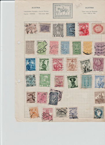 154 timbre poste autriche - timbre,