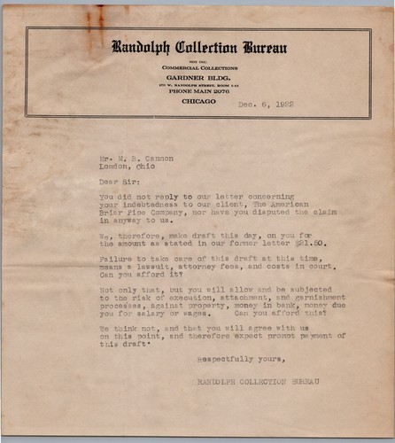 1922 randolph collection - 1922,