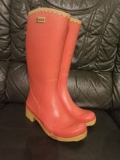 bottes caoutchouc Aigle rose P40