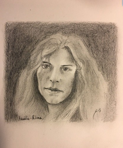 Amélie rives dessin - amélie, portrait