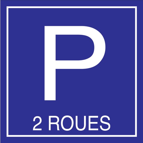 Panneau parking roues - parking, "2