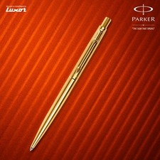 Stylo à bille Parker Classic Gold GT bordure dorée recharge d'encre fine bleu...