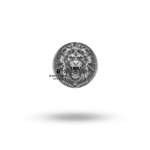 Ensemble boutons lion la - lion,