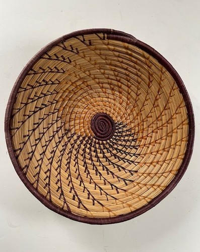 African basket two toned - basket,, two-toned