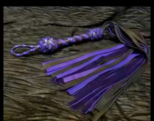 Leather flogger martinet en