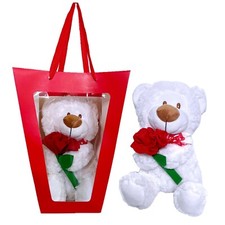 Ours En Peluche Blanc 35cm