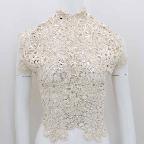 Maje sequin sleeveless blouse - sequin,