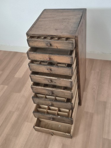 Layette bois ancien meuble de - layette,