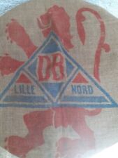 Ancien sac en toile de jute LILLE  lion blason club LOSC maillot nord DB poste 