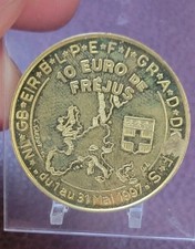 euro temporaire ville Fréjus var / 83 / 10 euros 1997 rima casque bleu