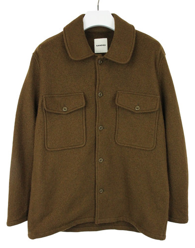 Manteau bouilli sandro homme - manteau,