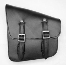 Sacoche latérale de bras pour cadre rigide Simple Modèle NOIR { Harley softail }