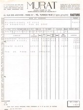 1960 MURAT A PARIS - M. GAREL