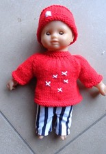 vêtements POUPON  30 CM NEUF tenue marin avec bonnet corolle  reborn ou autres