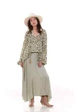 Jupe longue verte neuve taille