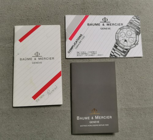Baume mercier livrets - &,