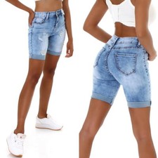 Femmes Short en Jeans Taille