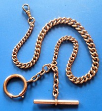 CHAINE MONTRE Plaqué Or Napoléon Ancien XIX Antique OLD Gold plated Chain Watch