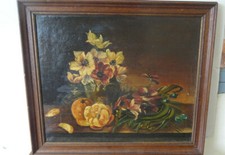 Joli Tableau Nature Morte Aux