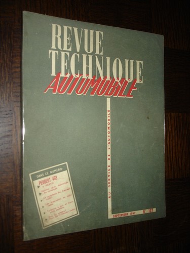 Revue technique automobile - technique,