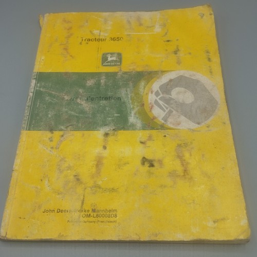 Livret entretien john deere - john,