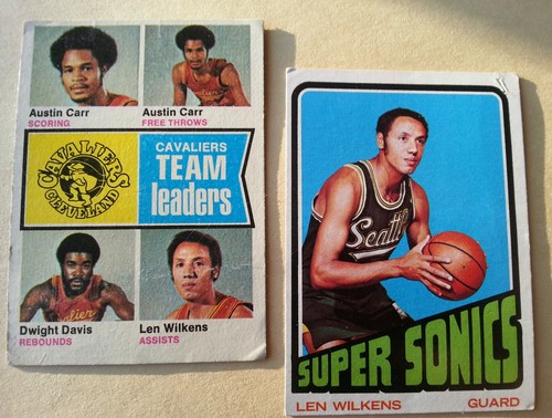 Len wilkens 1972 topps 1974 - 1972, 81