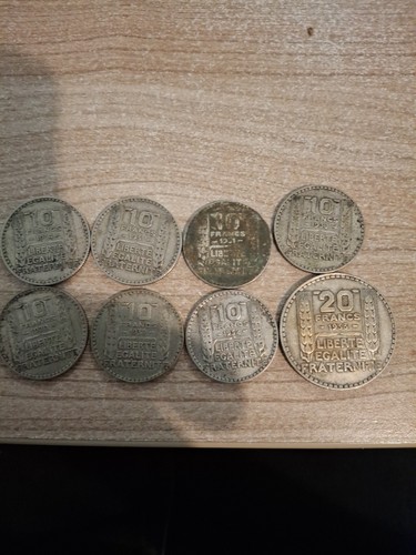 Lot pieces francs turin - lot,