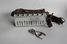 Sacoche de contrôleur train ou bus monnayeur et poinçonneuse 1966 (65678)