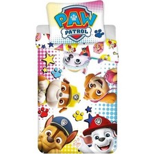 Parure lit Housse de couette réversible enfant LA PAT PATROUILLE 140x200cm 