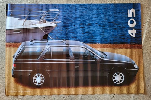 Affiche peugeot 405 break - peugeot,