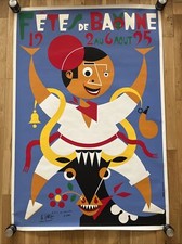 Affiche ancienne originale  « Foire de Bayonne » - 1995 - SAEZ (dédicacée)