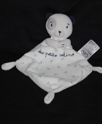 🐻‍Doudou plat ours blanc