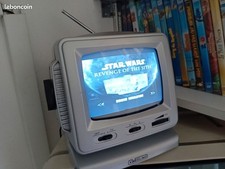 Mini tv cathodique noir et