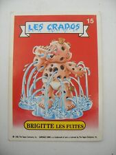 album PANINI MERLIN Les CRADOS Vignette Immage FRANCE Garbage Pail Kids N°15