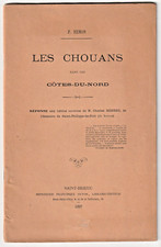 Prosper Hémon LES CHOUANS dans les CÔTES du NORD CADOUDAL VENDEE REVOLUTION