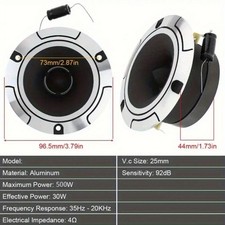 2PCS 3.75" SUPER TWEETER 500W