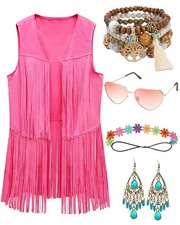 Gilet Hippie Femme à Franges