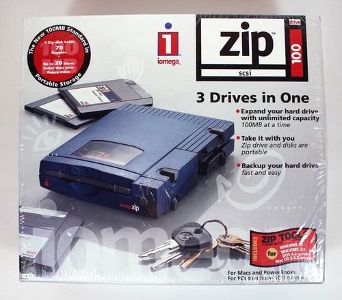 Iomega 100mb external scsi zip - 100mb,