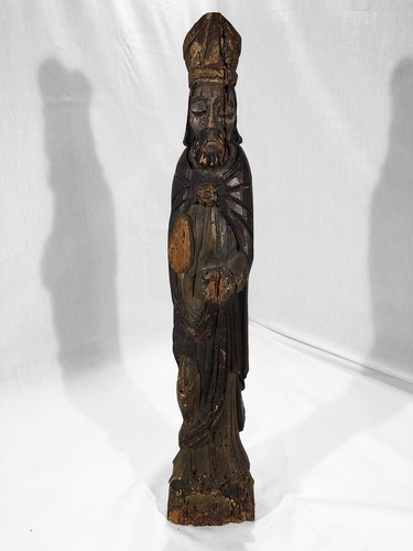 Antic statue holz china asien - statue,